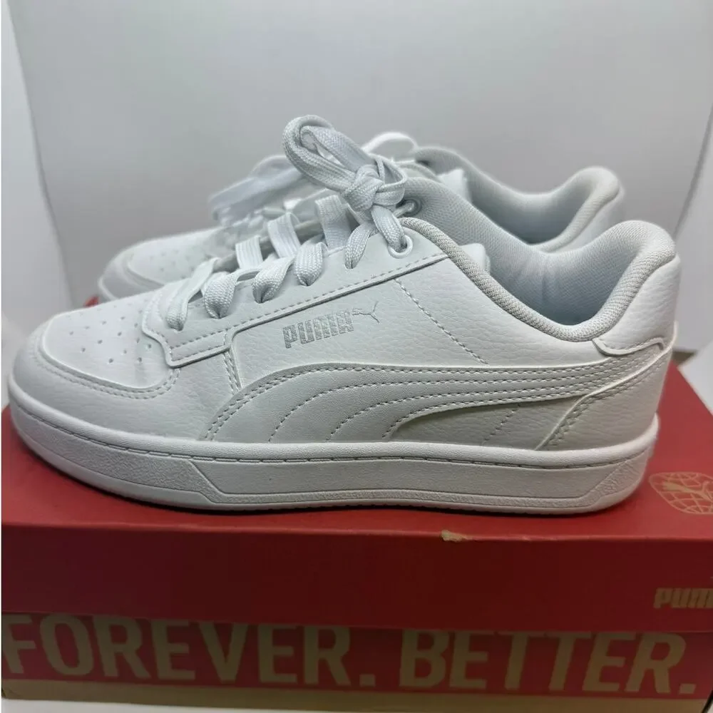 PUMA Caven 2.0 Running Sneaker Big Kids US 4 White Lace-Up Low Top 39383702